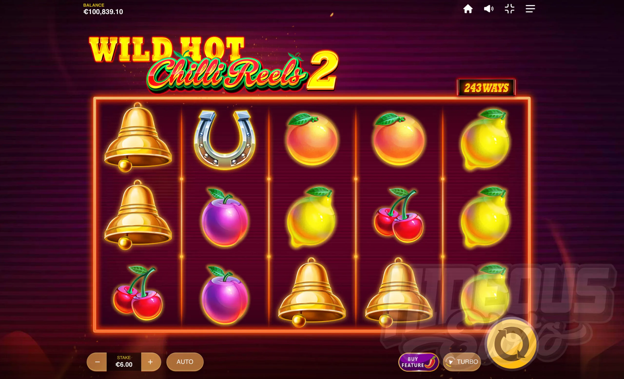 Wild Hot Chilli Reels 2 Base Game