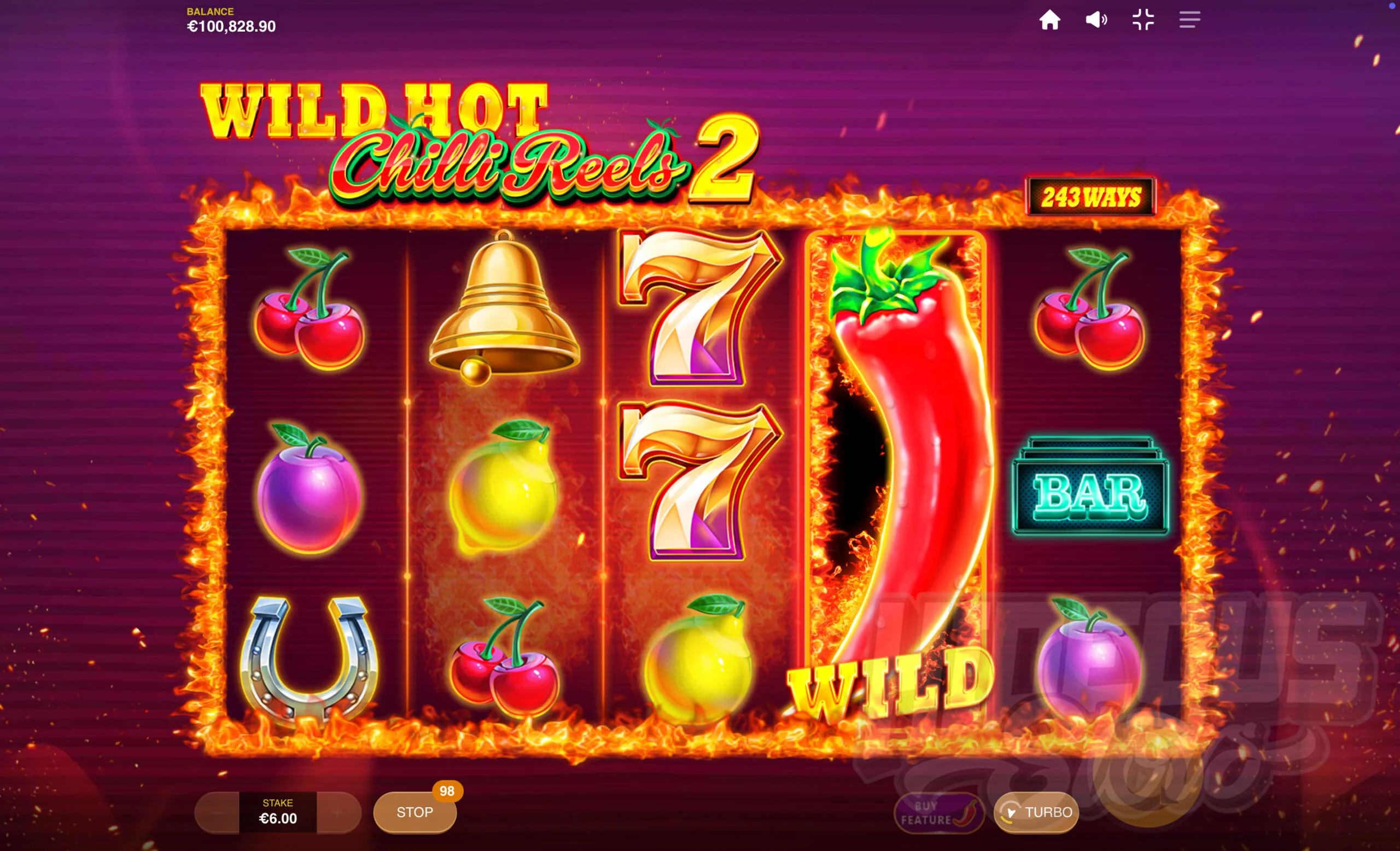 Hot Chilli Wild Symbols Expand to Cover the Whole Reel