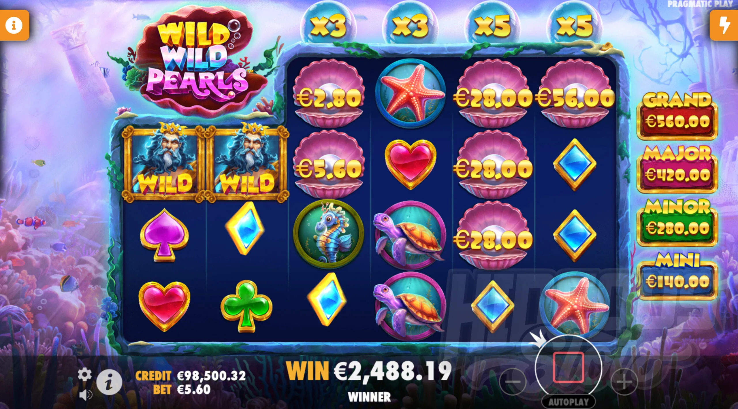 Wild Wild Pearls Super Free Spins