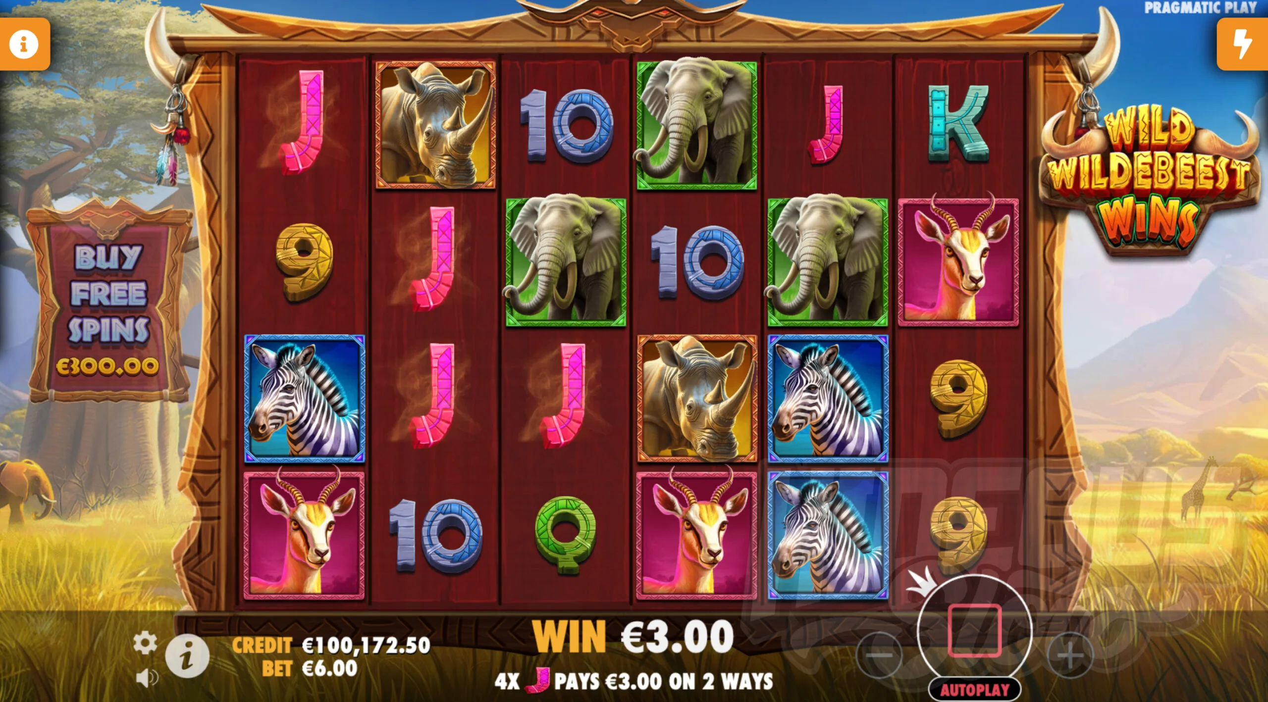 Wild Wildebeest Wins Offers Players 4,096 Ways to Win