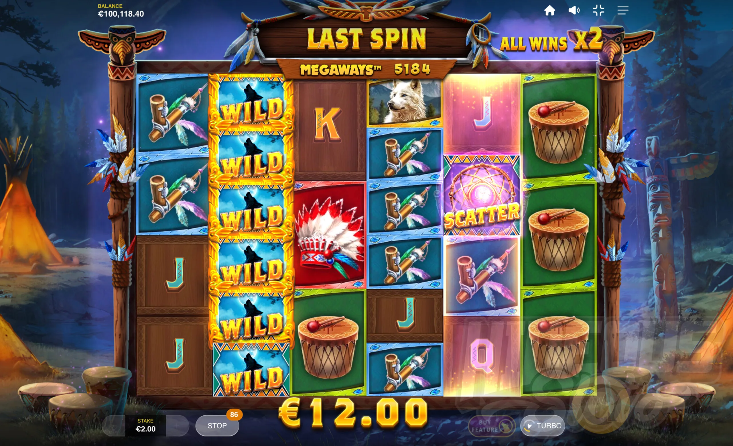 At the Start of Every Free Spin a Wild Stack is Placed on a Random Reel