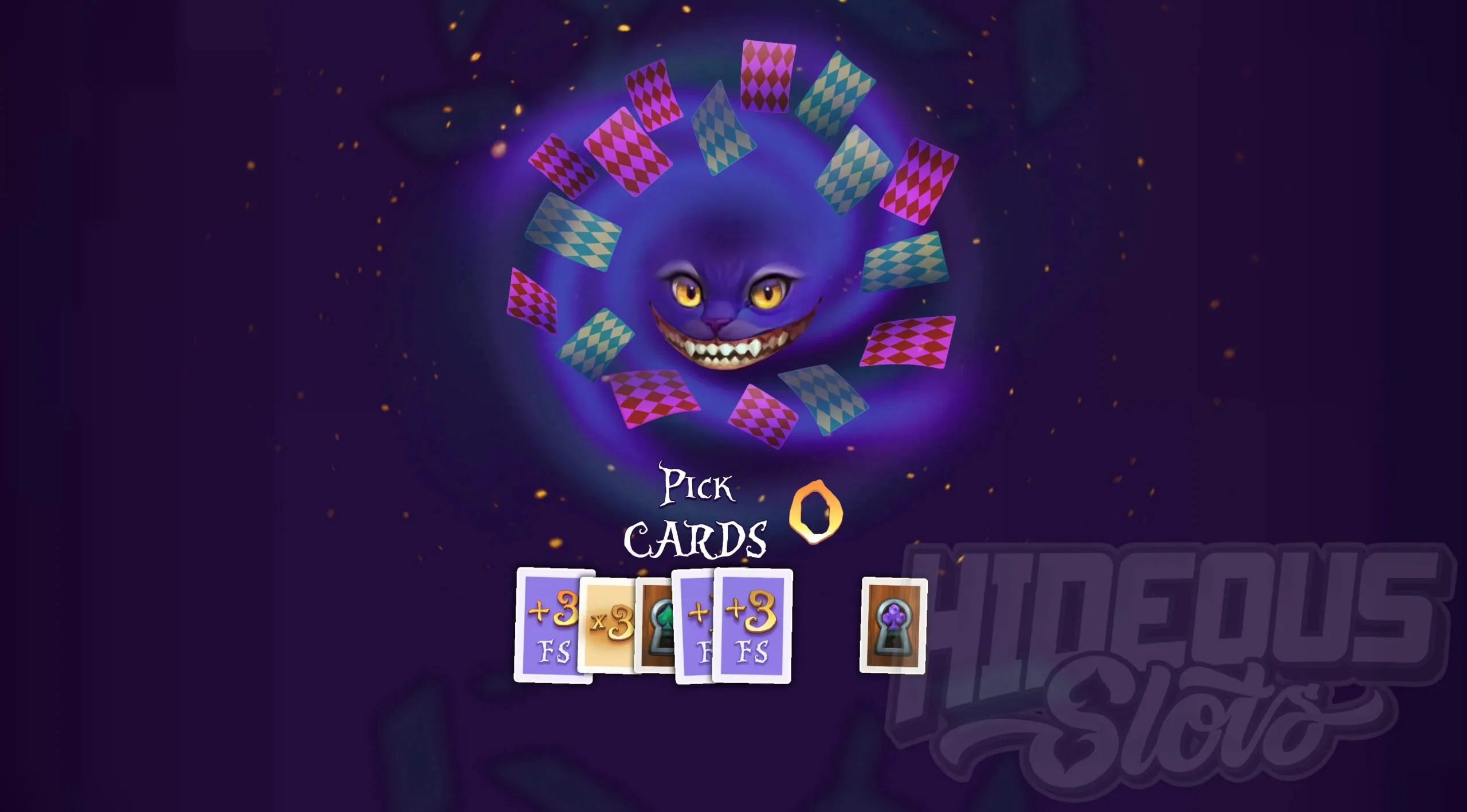 Before Free Spins Begin, Players Must Choose Feature Cards