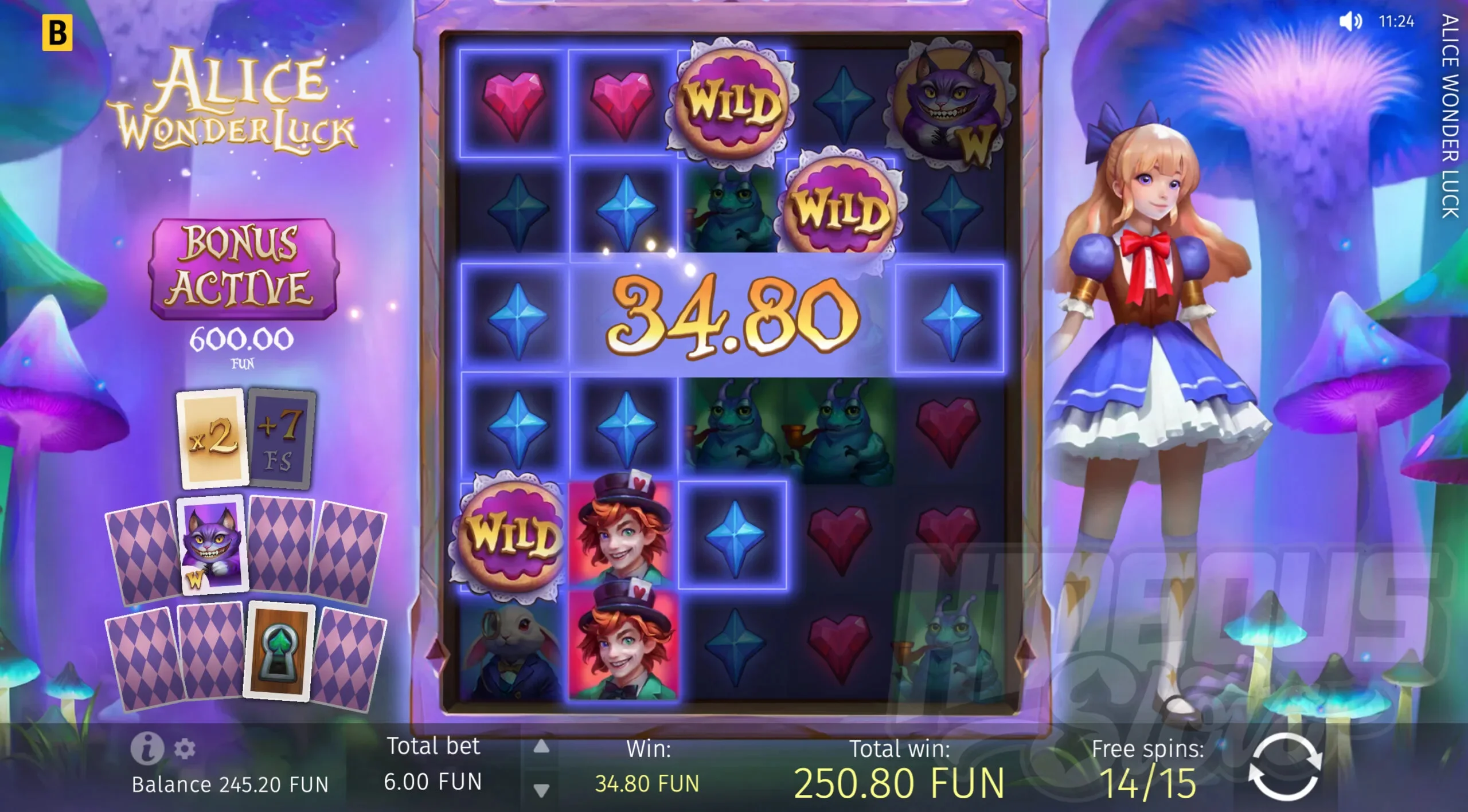 Alice WonderLuck Free Spins