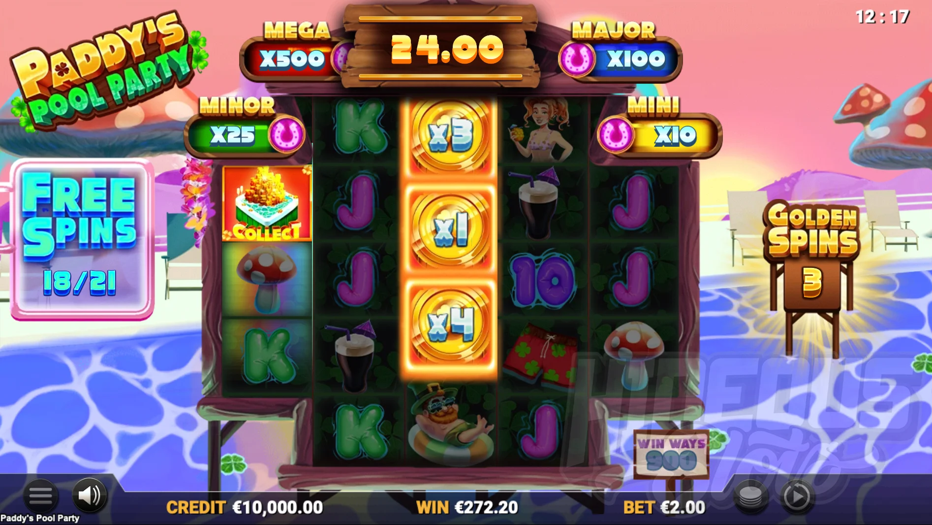 Paddy's Pool Party Free Spins