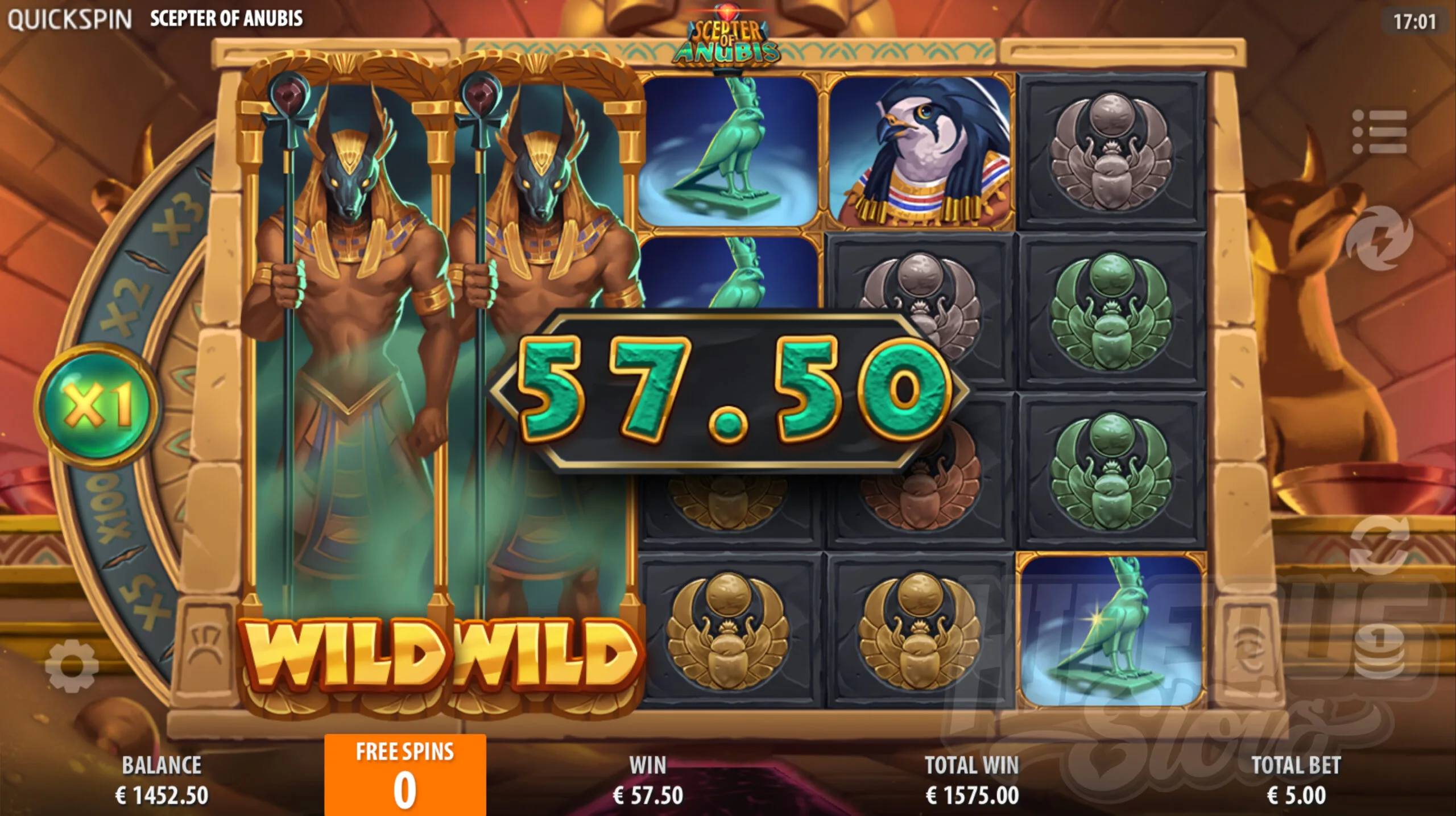 Scepter of Anubis Super Free Spins