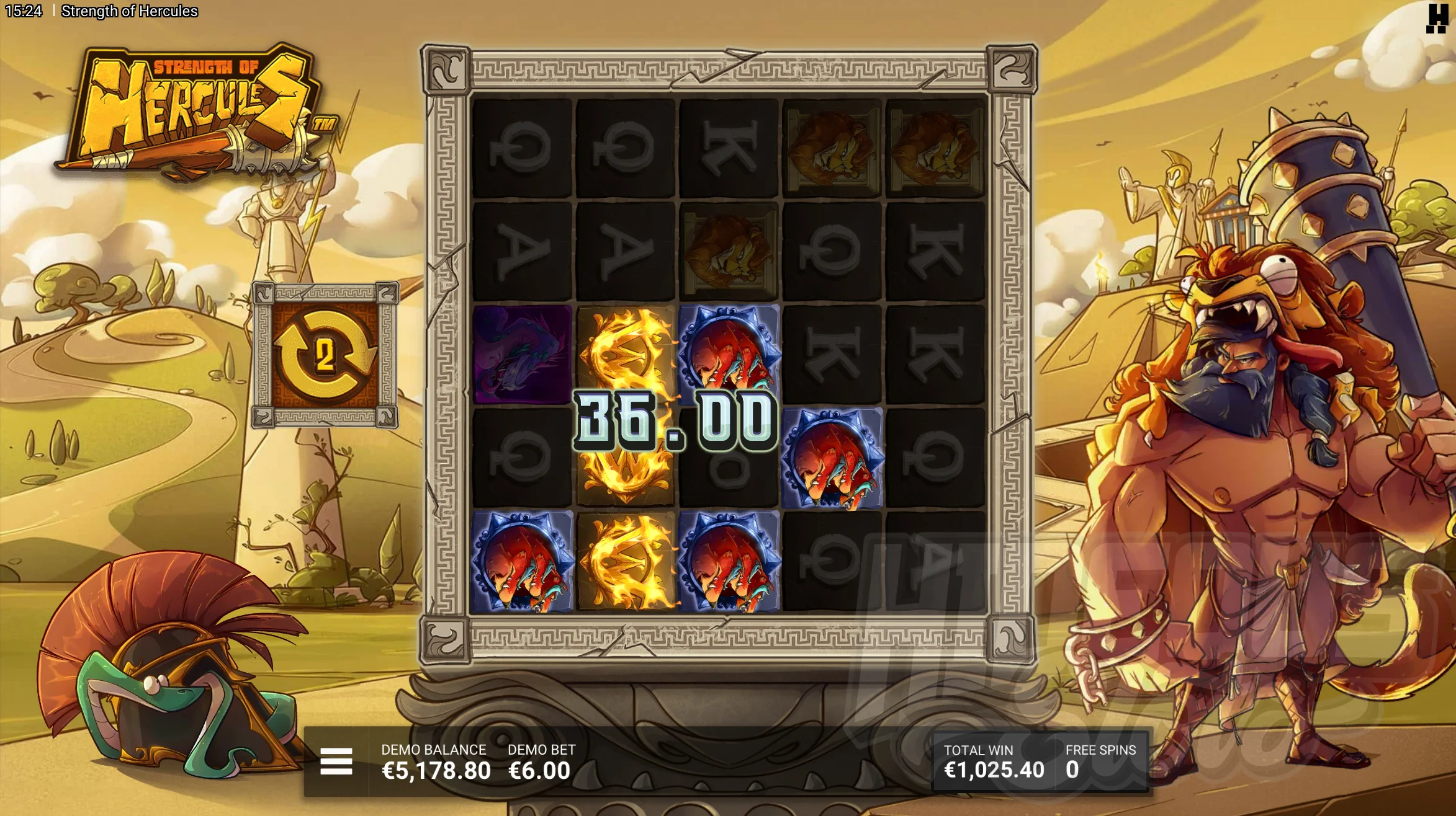 Strength of Hercules Godly Labors Bonus Game