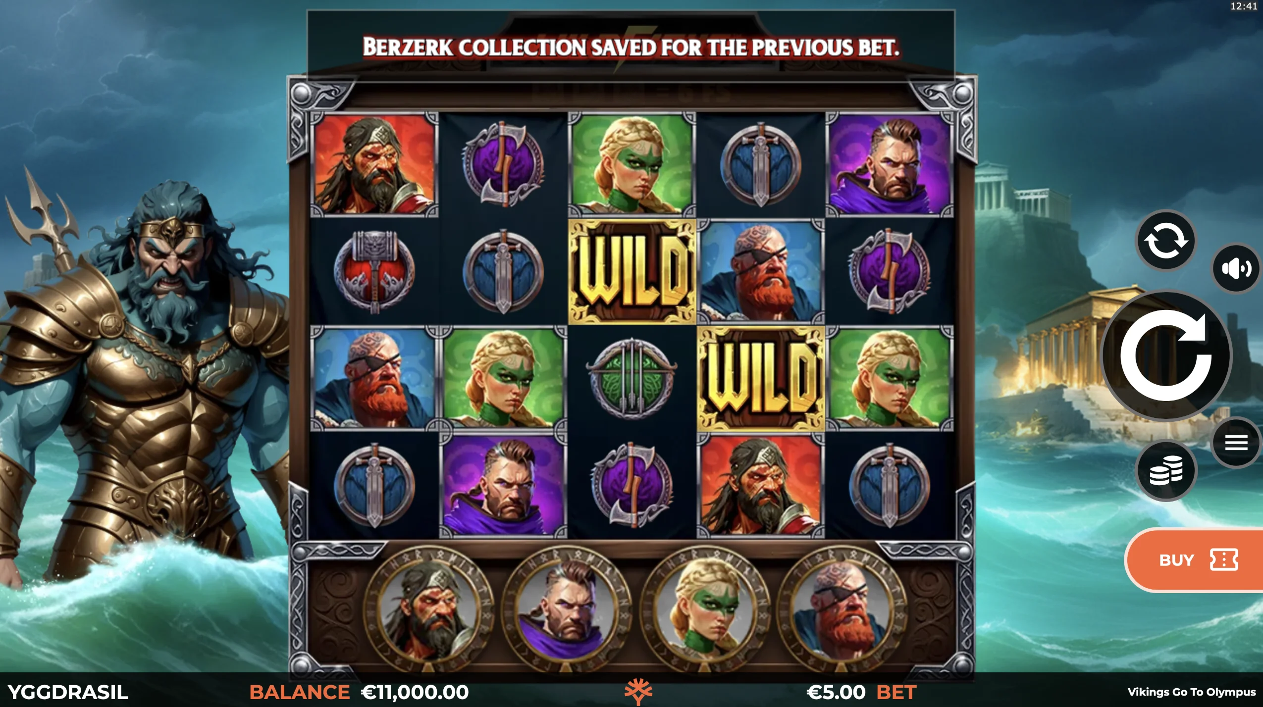 Vikings Go To Olympus Base Game