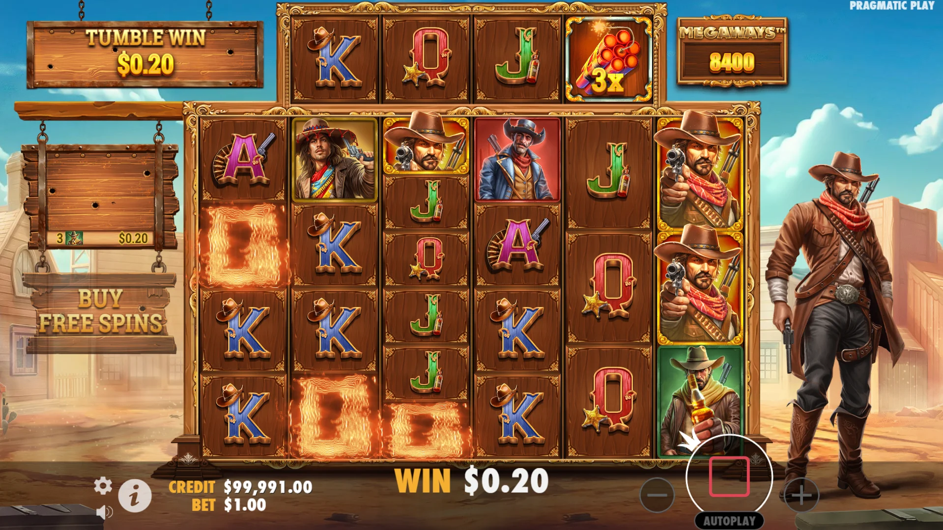 Land Multiplier symbols up to 500x for bigger wins