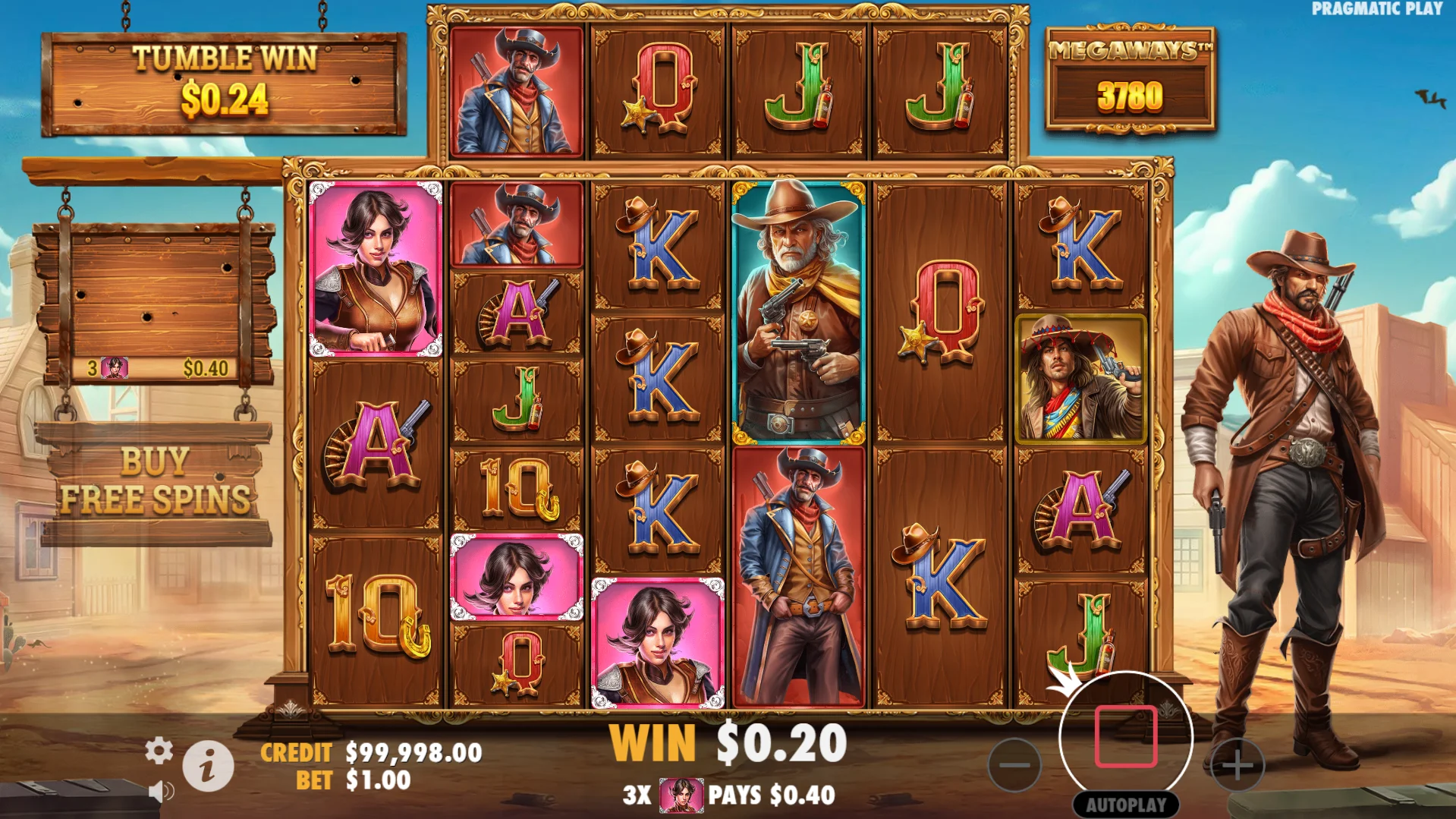 Bandit Megaways offers up to 117,649 ways to win