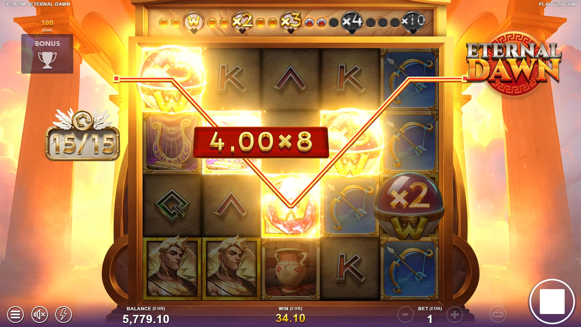Progress the Stages during Free Spins to achieve enhanced Multipliers and extra Golden Roaming Wilds