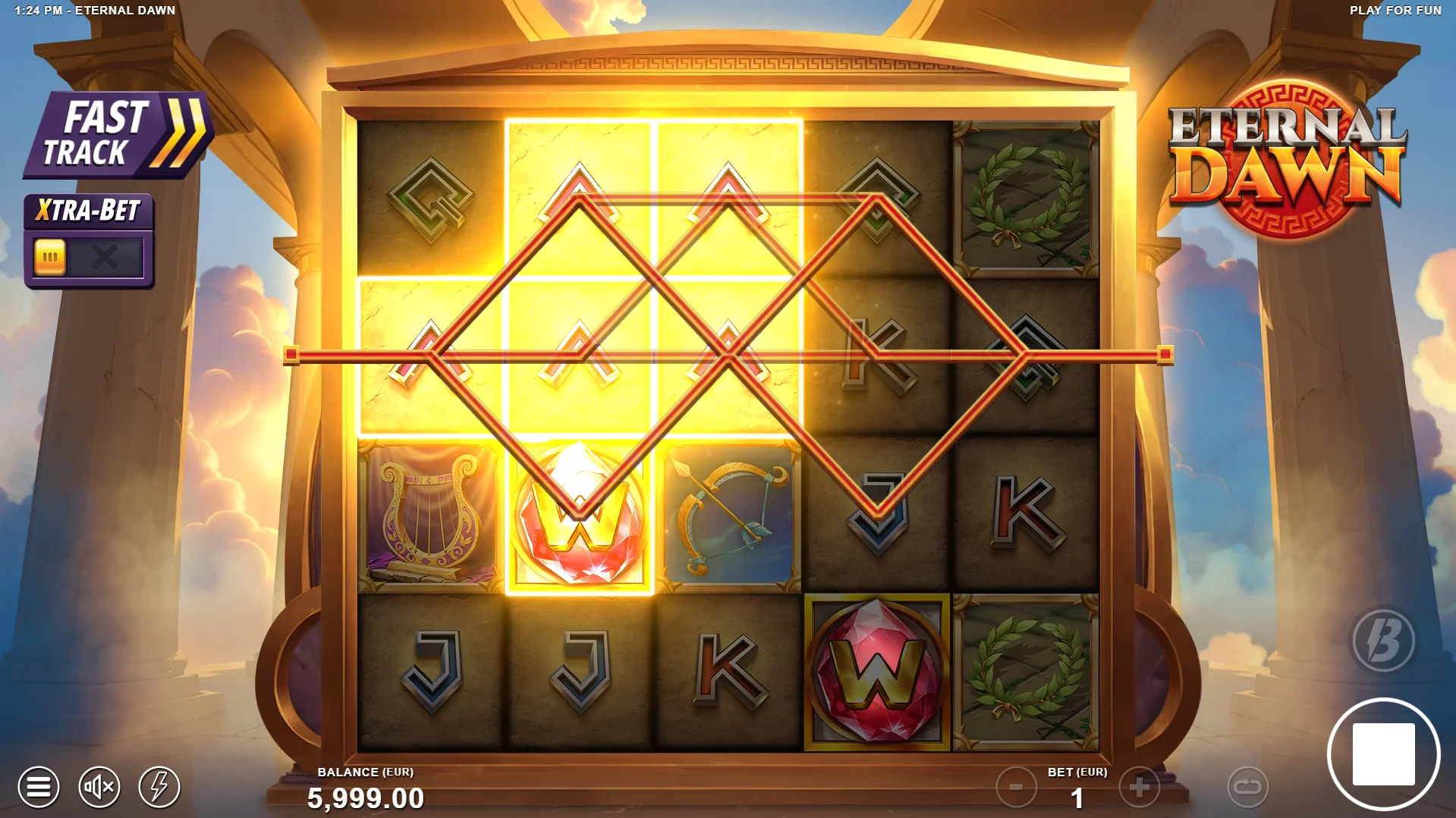 Eternal Dawn offers players 30 fixed ways to win