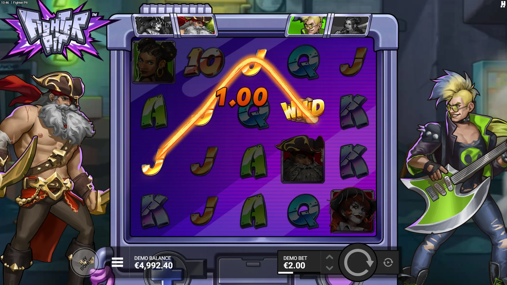 Fighter Pit offers players 14 fixed ways to win