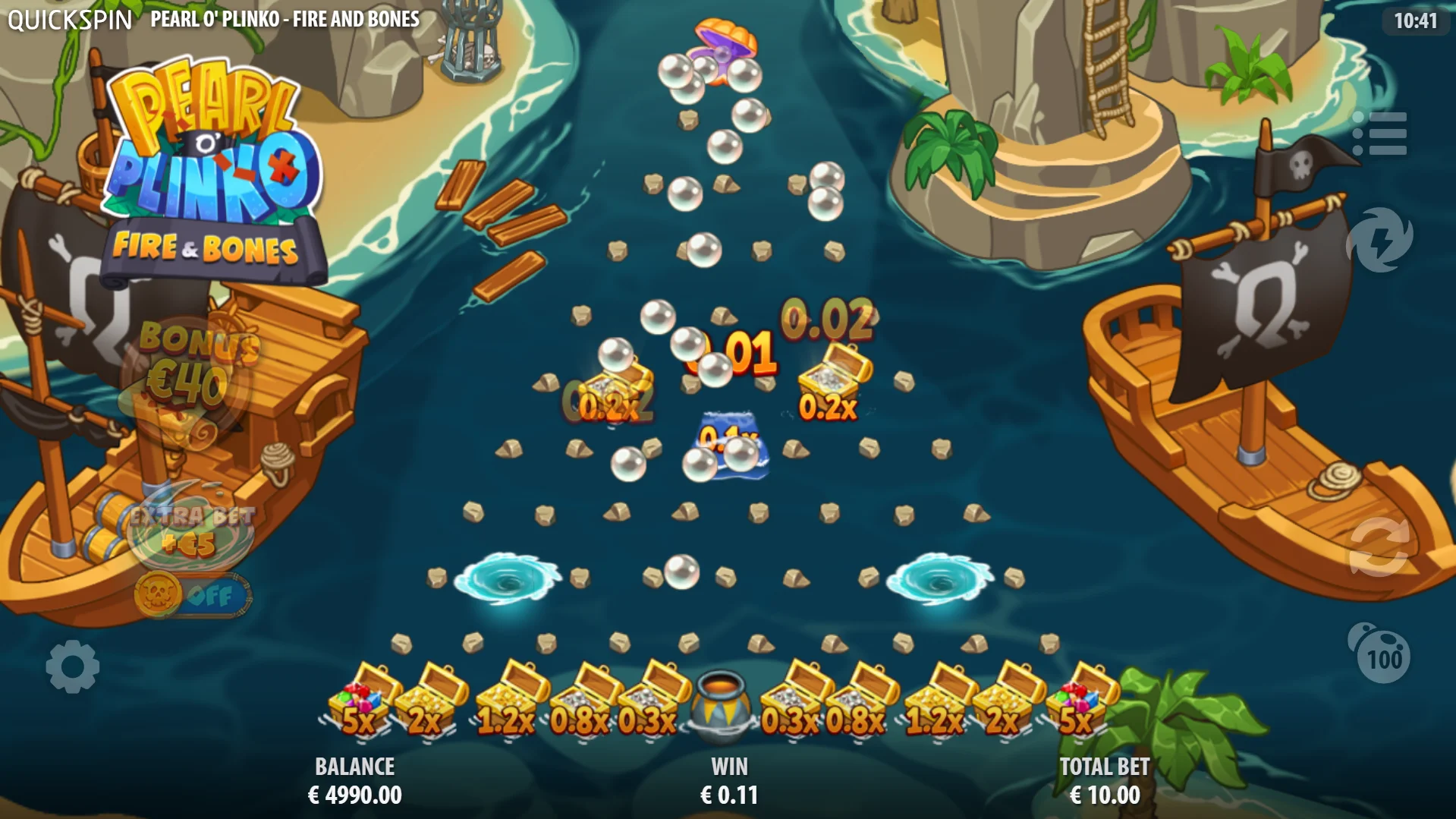 Launch up to 100 balls per game round for exciting action