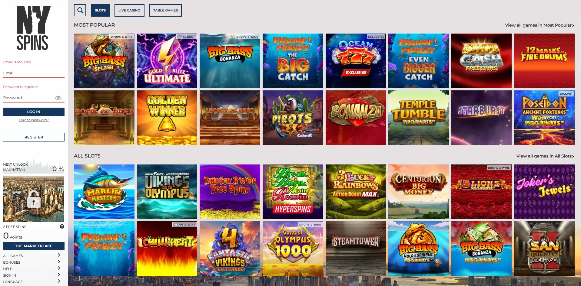NYSpins Slots