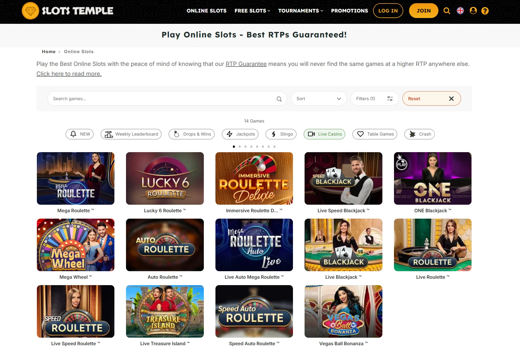 slotstemple live casino