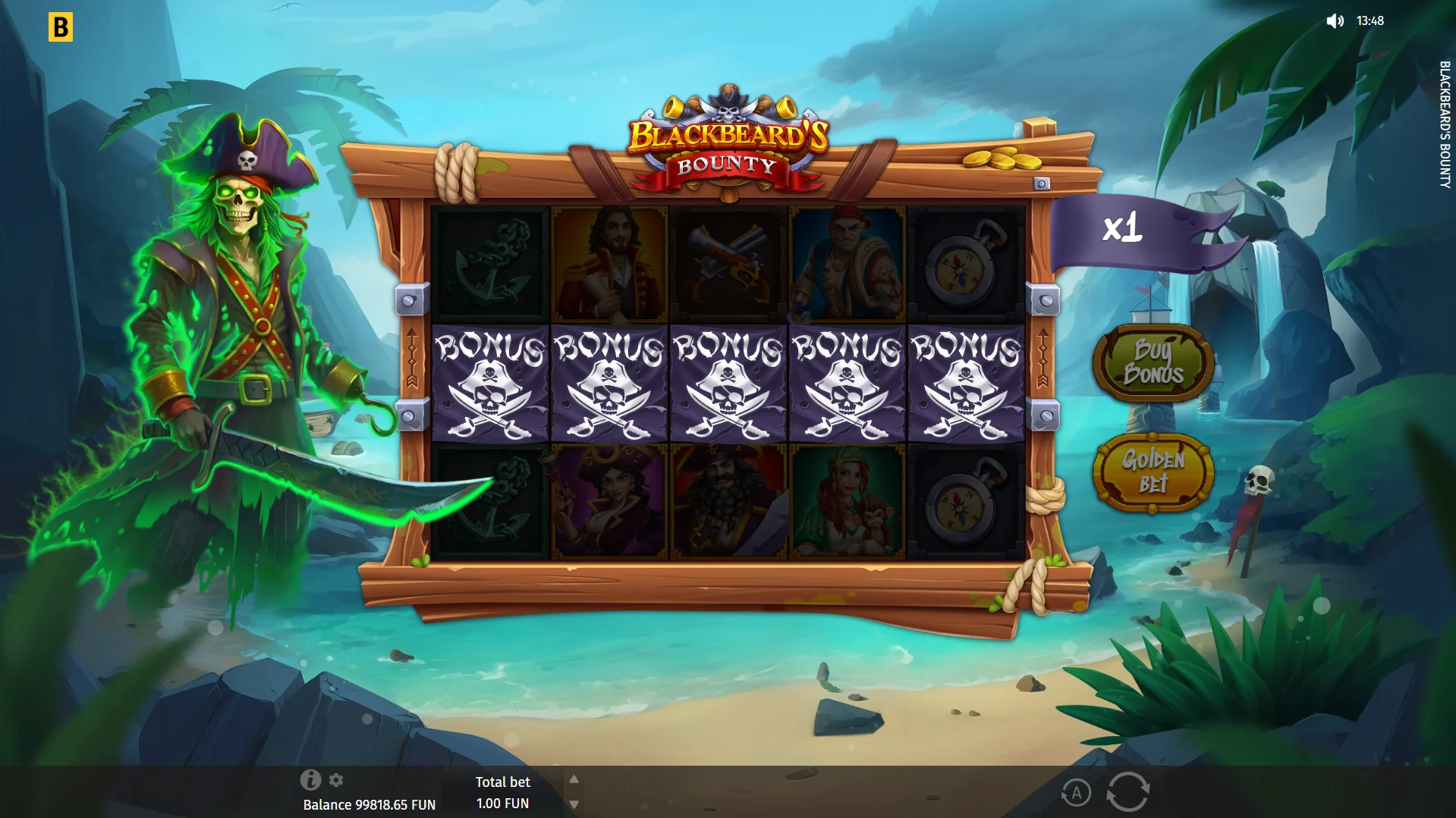 Land 3 or more scatters to trigger the Free Spins bonus