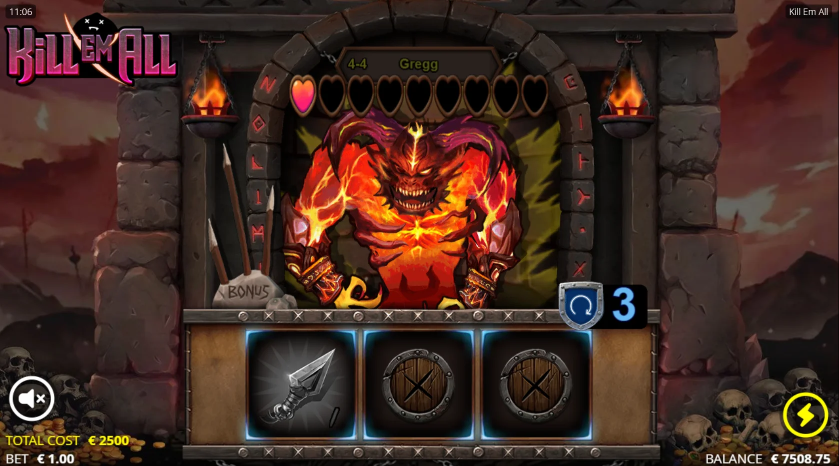 Defeat Greg to achieve the max win payout