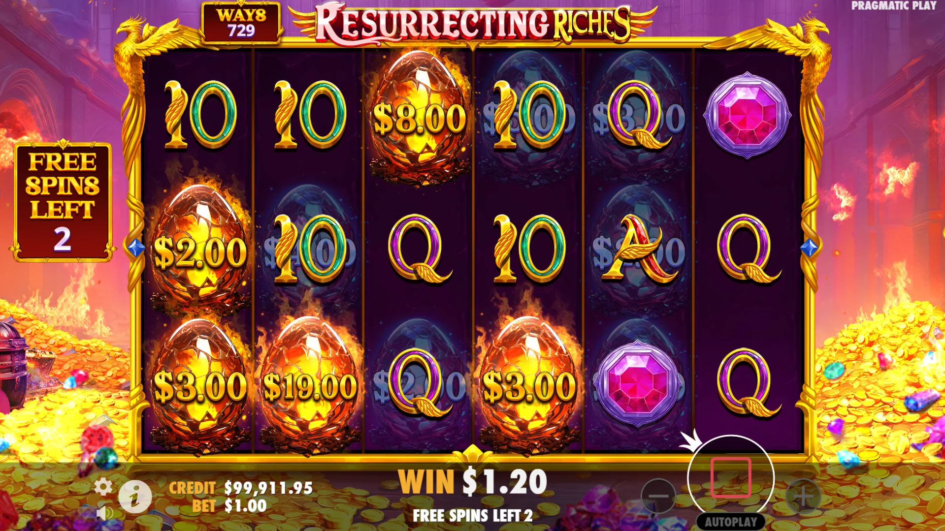 Land persistent Money symbols during the Free Spins bonus round