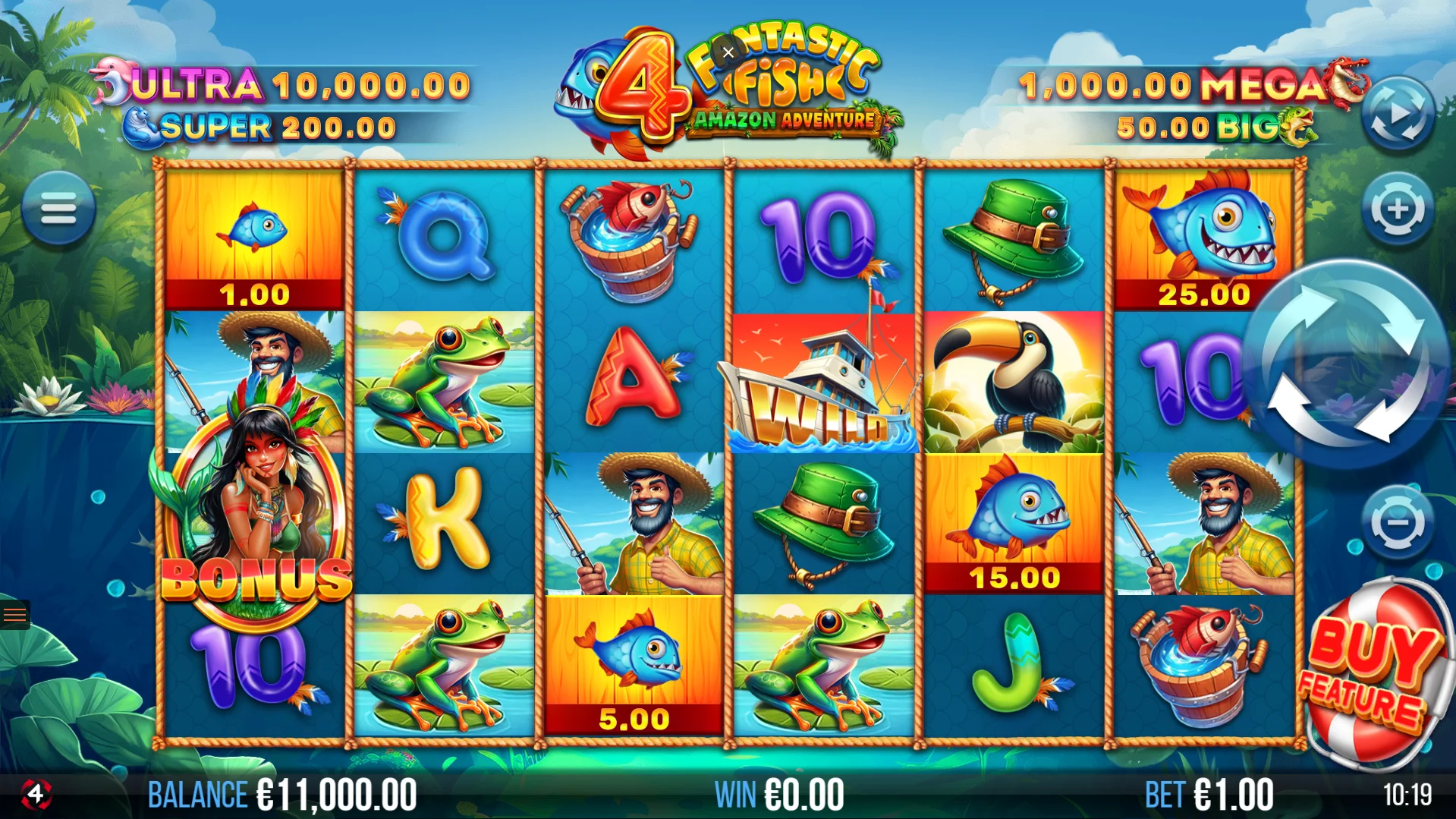 4 Fantastic Fish Amazon Adventure base game play