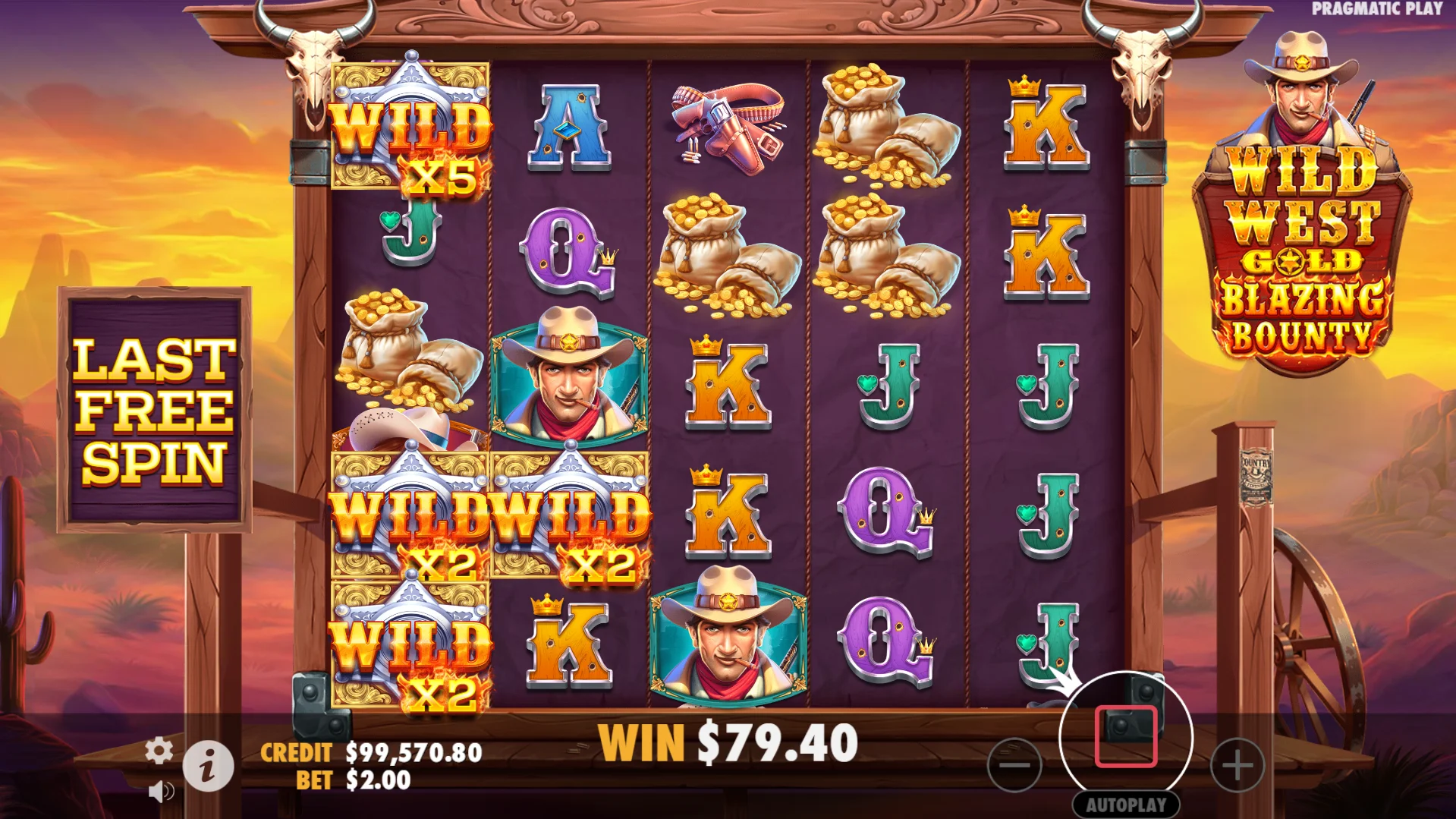 Wilds that land during Free Spins lock into place for the duration of the feature