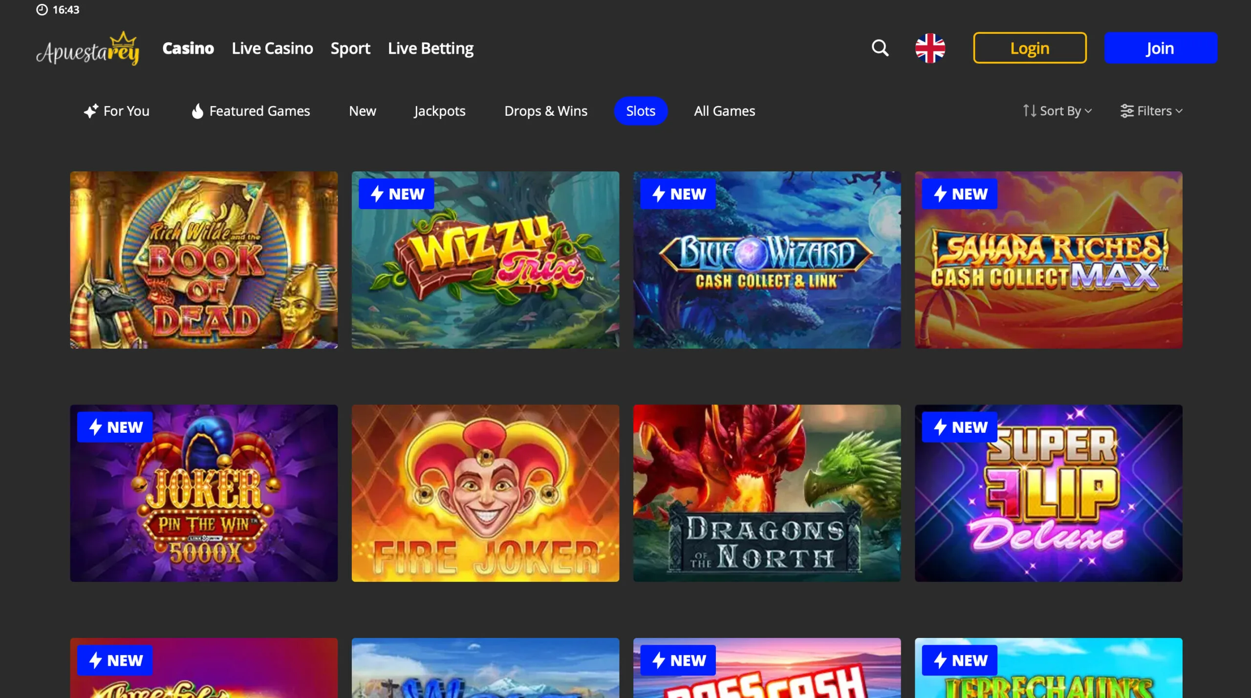 Apuestarey Slot Selection