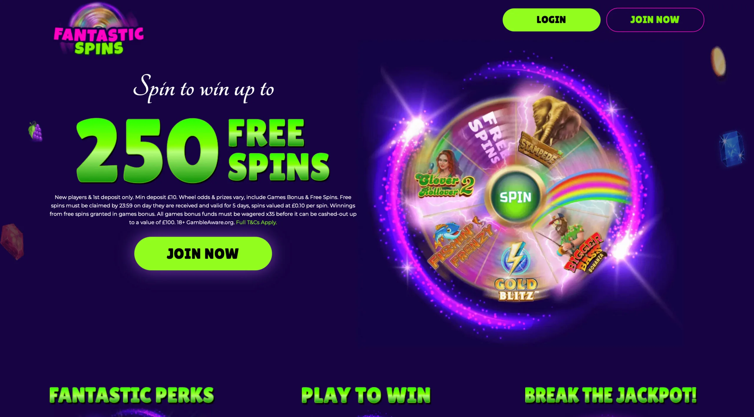 Fantastic Spins Welcome Offer