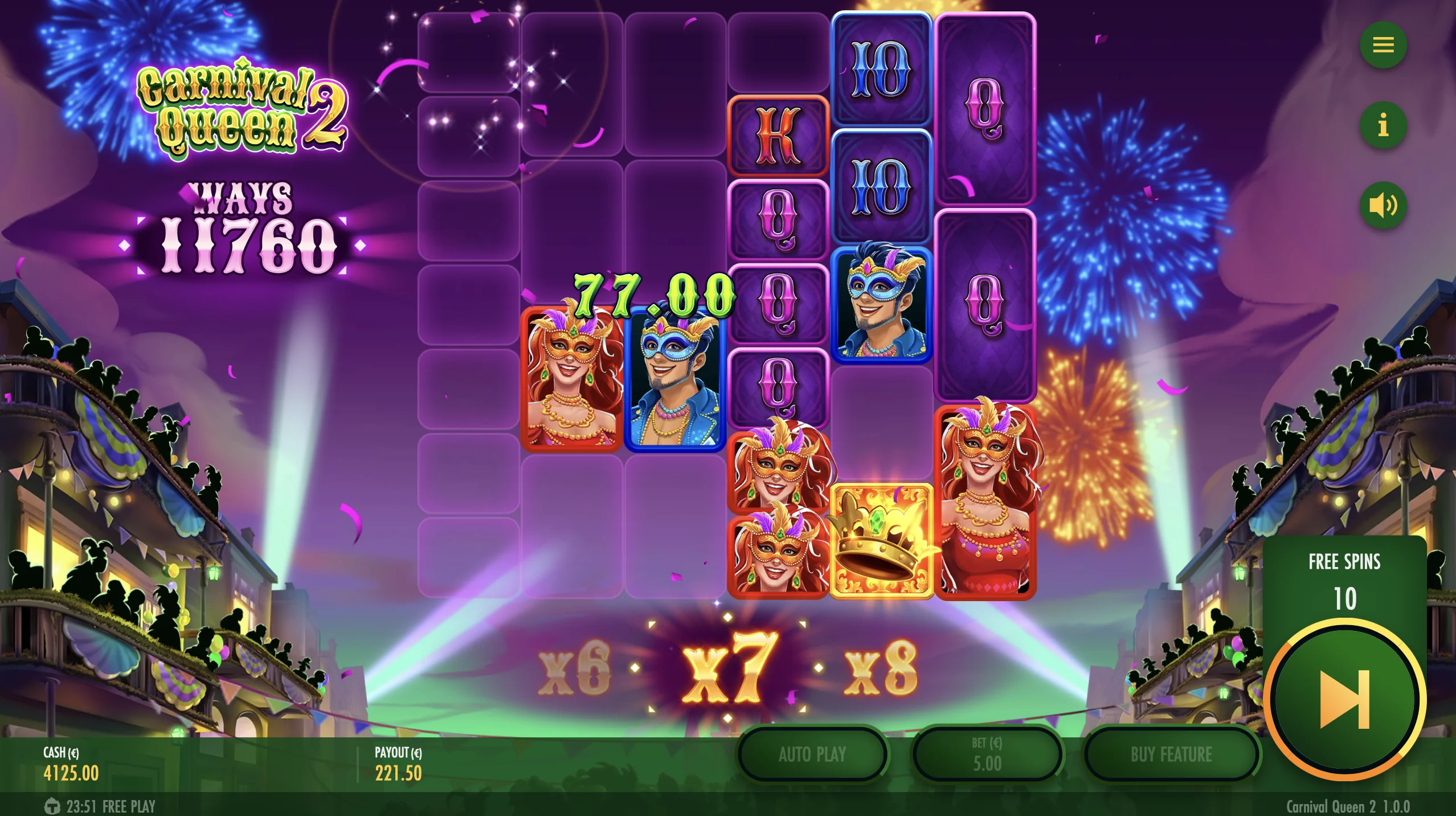 Carnival Queen 2 Bonus Game