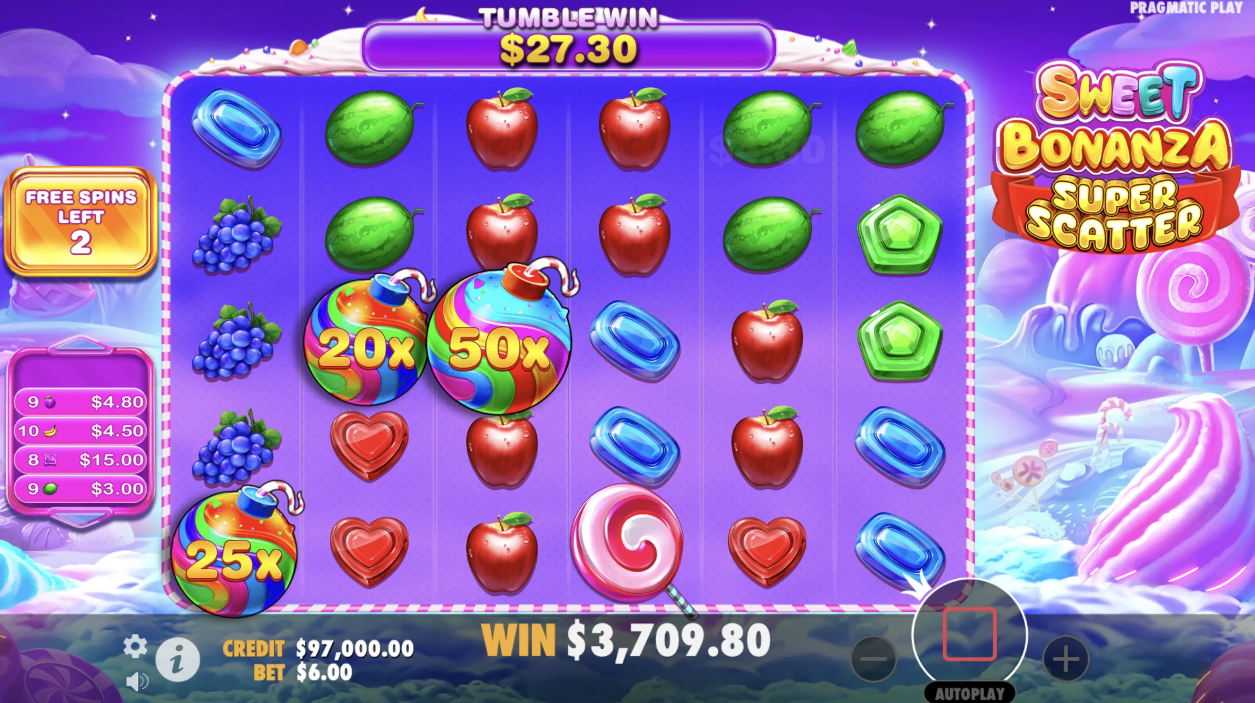 Sweet Bonanza Super Scatter Super Free Spins