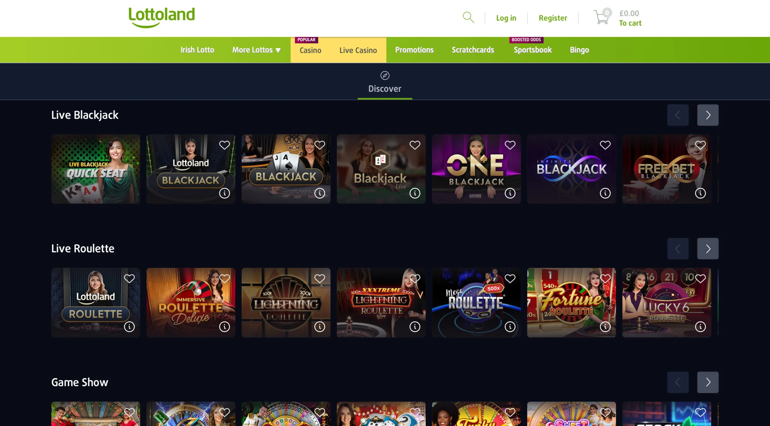Lottoland Live Casino