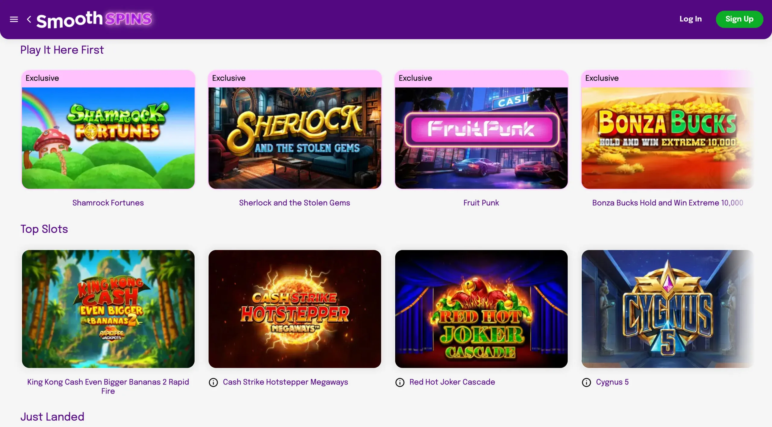 Smooth Spins Slot Selection