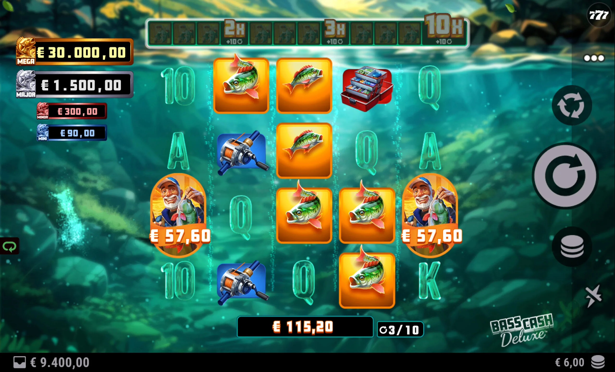 Bass Cash Deluxe Free Spins