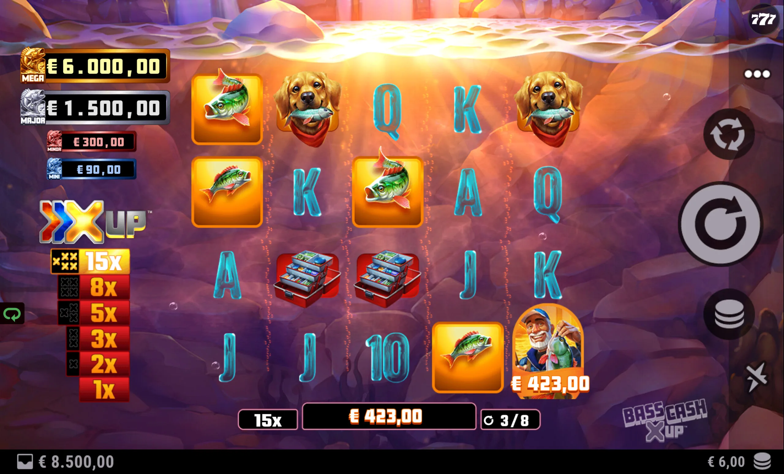 Bass Cash X UP Free Spins