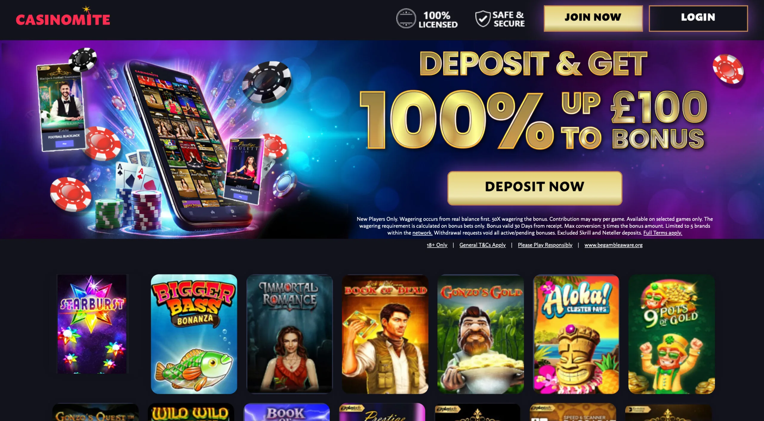 Casinomite Homepage