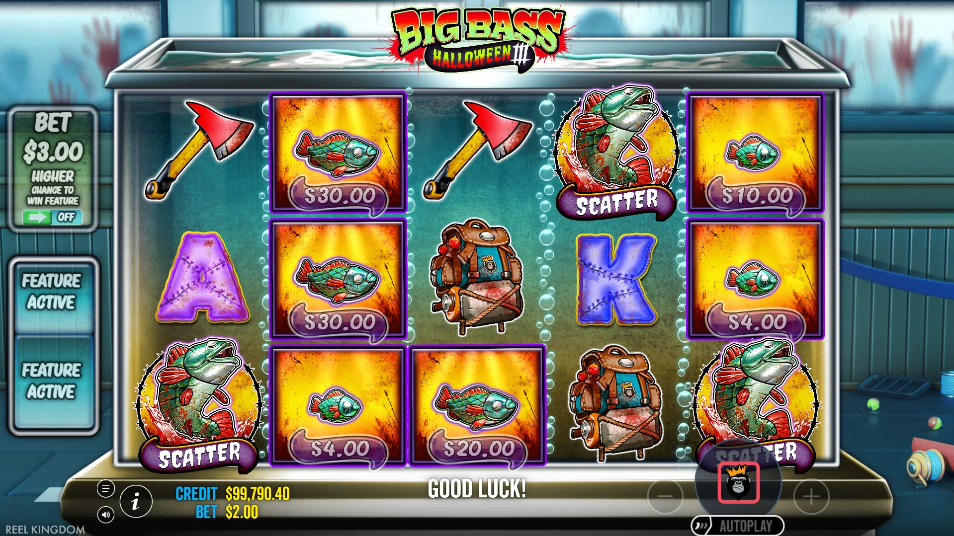 Land 3 or More Scatters to Trigger the Free Spins Bonus Round