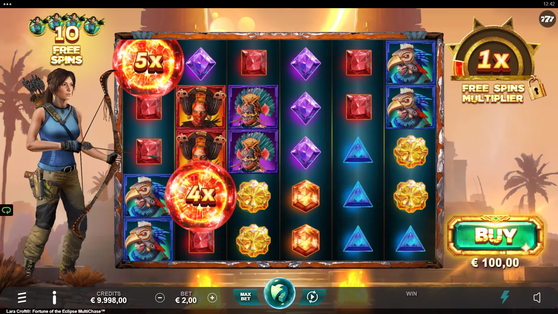 Lara Croft: Fortune of the Eclipse MultiChase Base Game Play