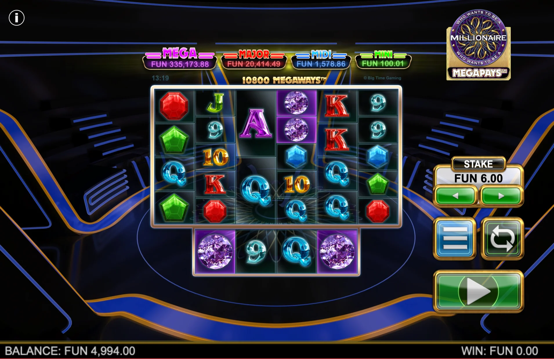 Millionaire Megapays Base Game