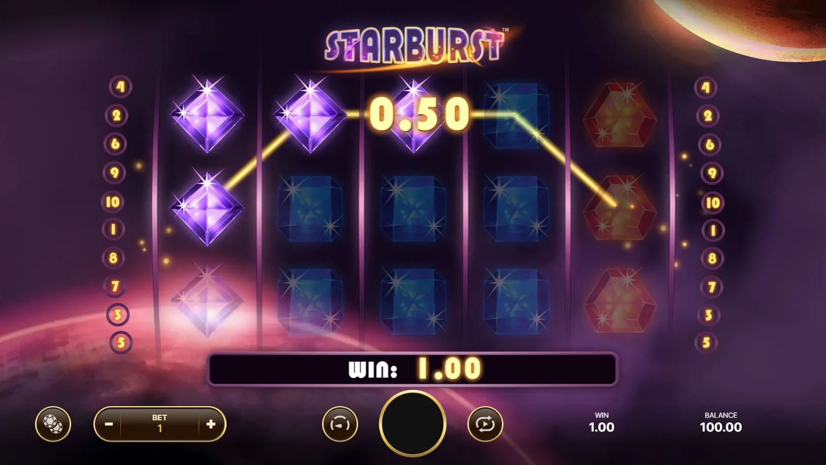 Starburst Gameplay